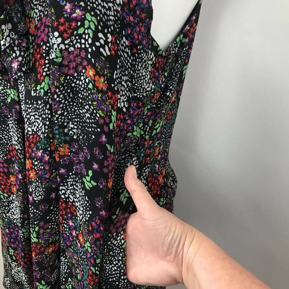 Lapis A Line Dress Floral Grecian Neck Sleeveless - Picture 4 of 7